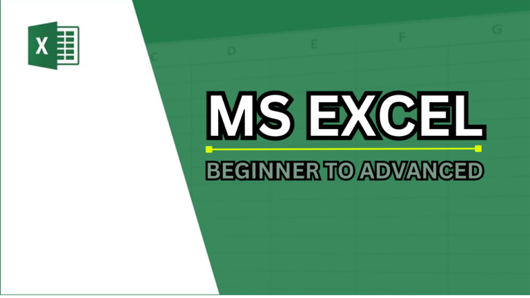 Learn Excel from Beginner to Advanced